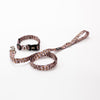 Blush Leopard Dog Collar& Leash  Set