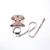 Blush Leopard Dog Harness &  Collar &Leash Set