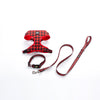 Buffalo Plaid Dog Harness &  Collar &Leash Set