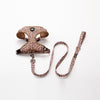 Blush Leopard Dog Harness & Leash  Set