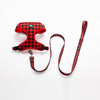 Buffalo Plaid Dog Harness & Leash  Set
